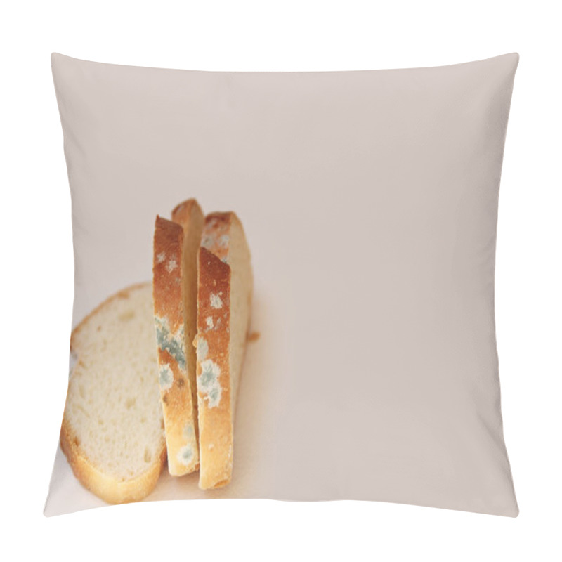 Personality  White Bread, Loaf, Sliced, Moldy Pillow Covers