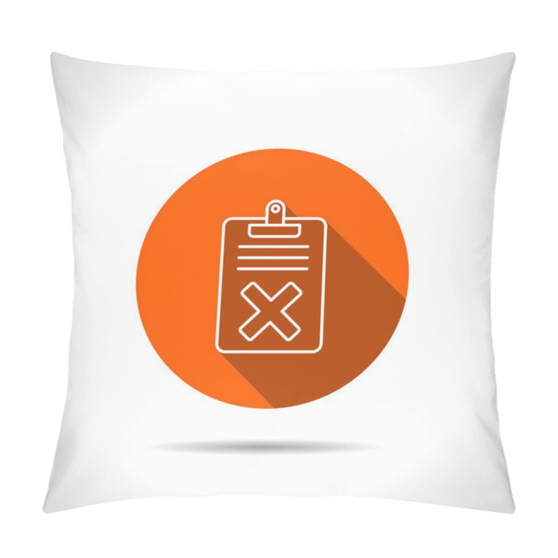 Personality  Quality Control Related Vector Icon. Fail Pillow Covers