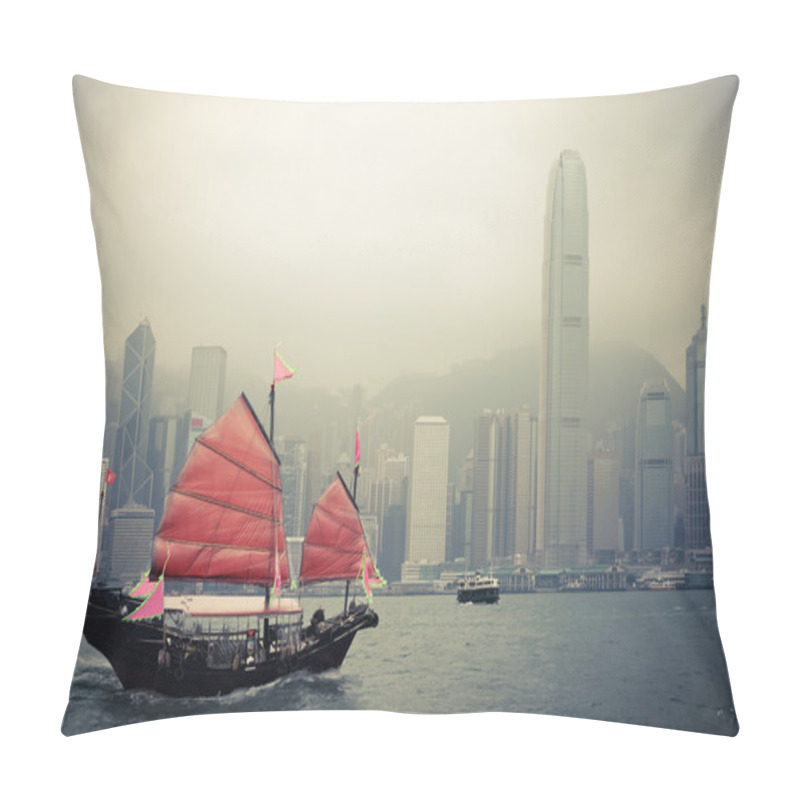 Personality  Chinese Style Sailboat In Hong Kong Pillow Covers