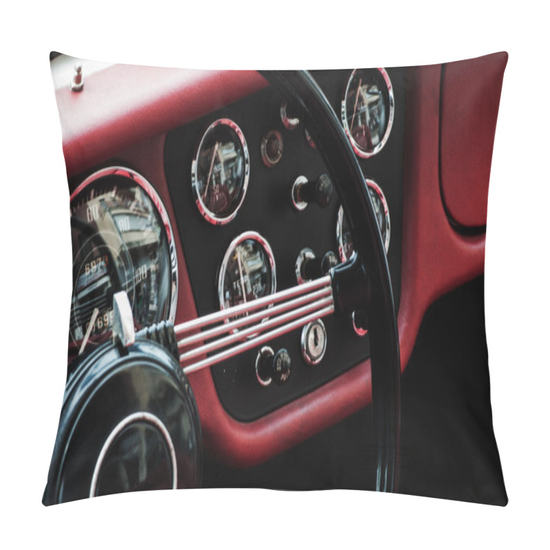 Personality  Detail Old Car  Wheel MERCEDES Pillow Covers