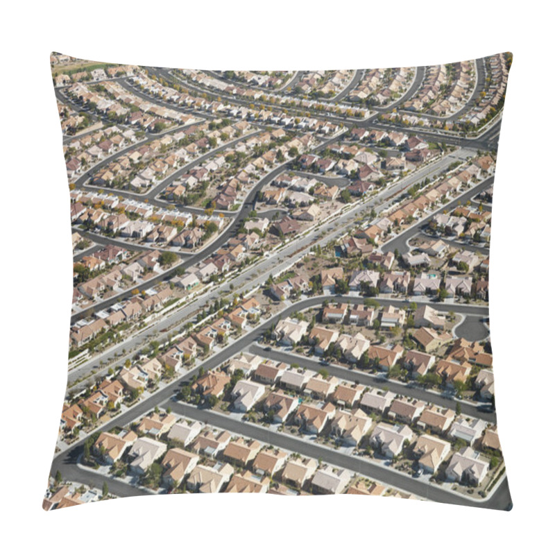 Personality  Urban Housing Sprawl. Pillow Covers