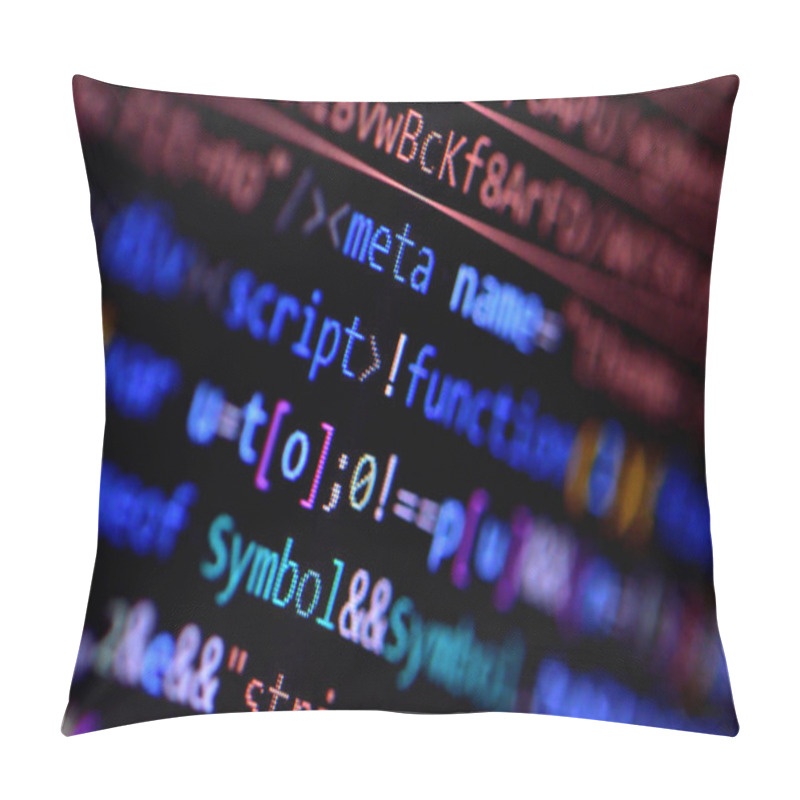 Personality  Minified Javascript File. Computer Programming Source Code For HTML Website Development. Pillow Covers