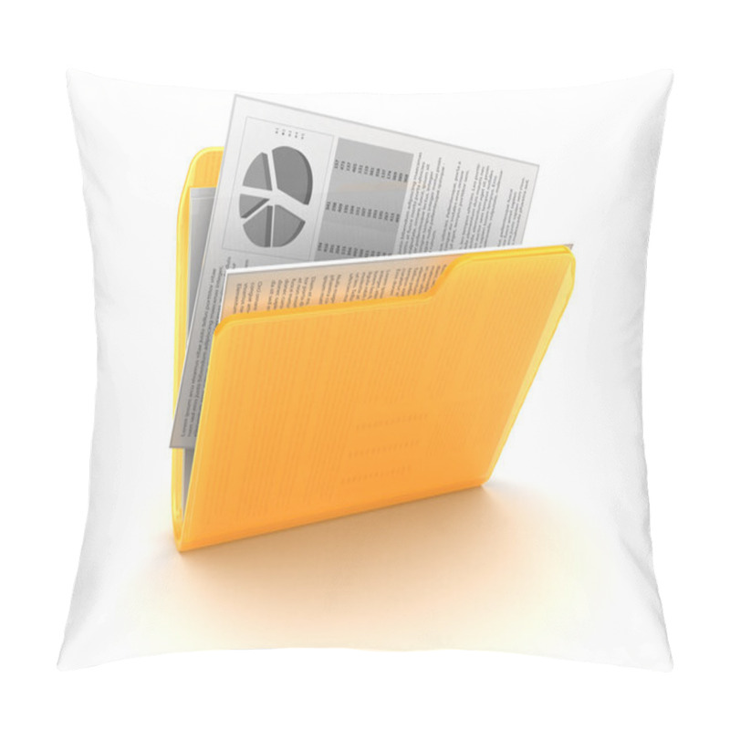 Personality  Illustration Of Documents Folder Pillow Covers