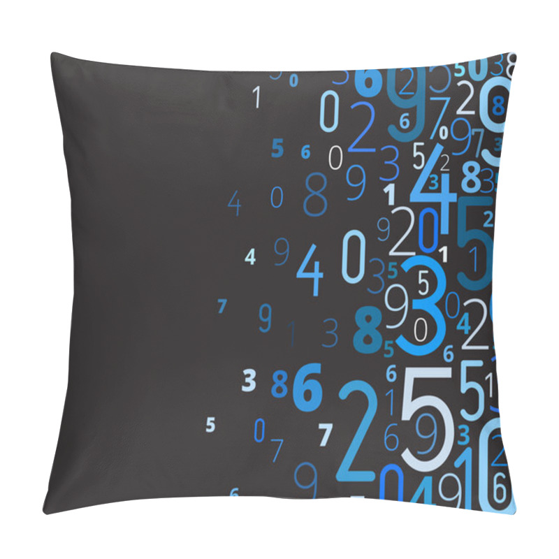 Personality  Vector Background From Numbers Pillow Covers