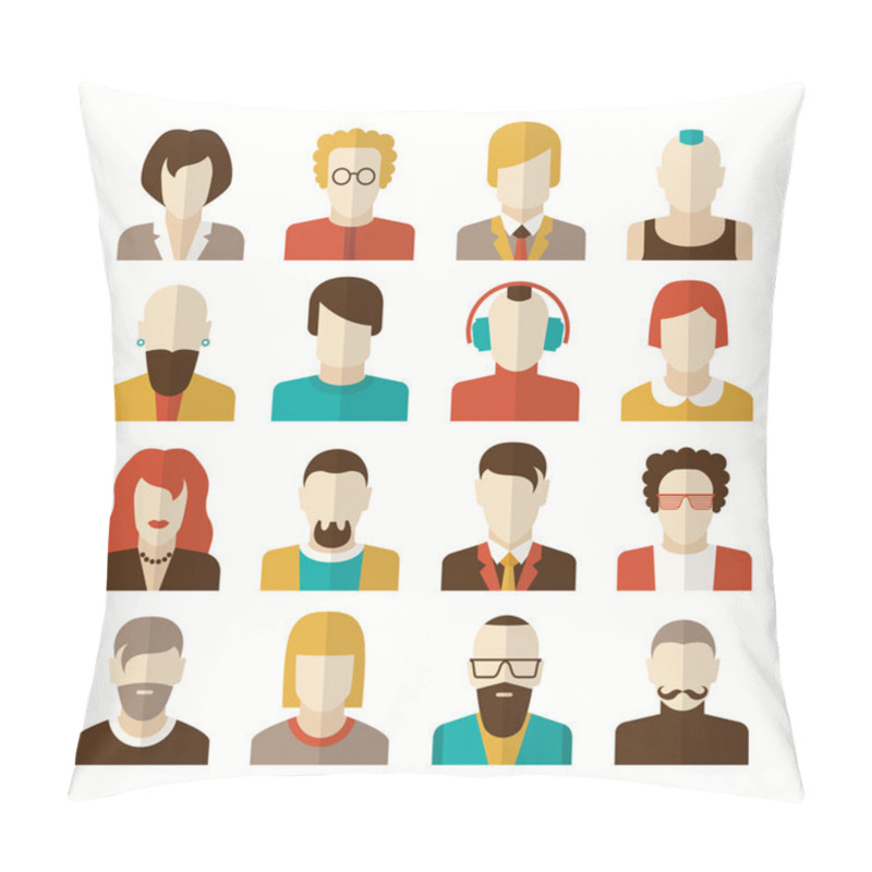 Personality  Stylized Character People Avatars Pillow Covers