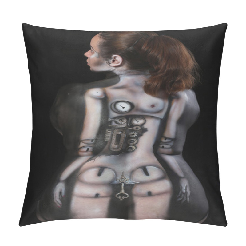 Personality  Body Painting On A Woman's Body  Pillow Covers