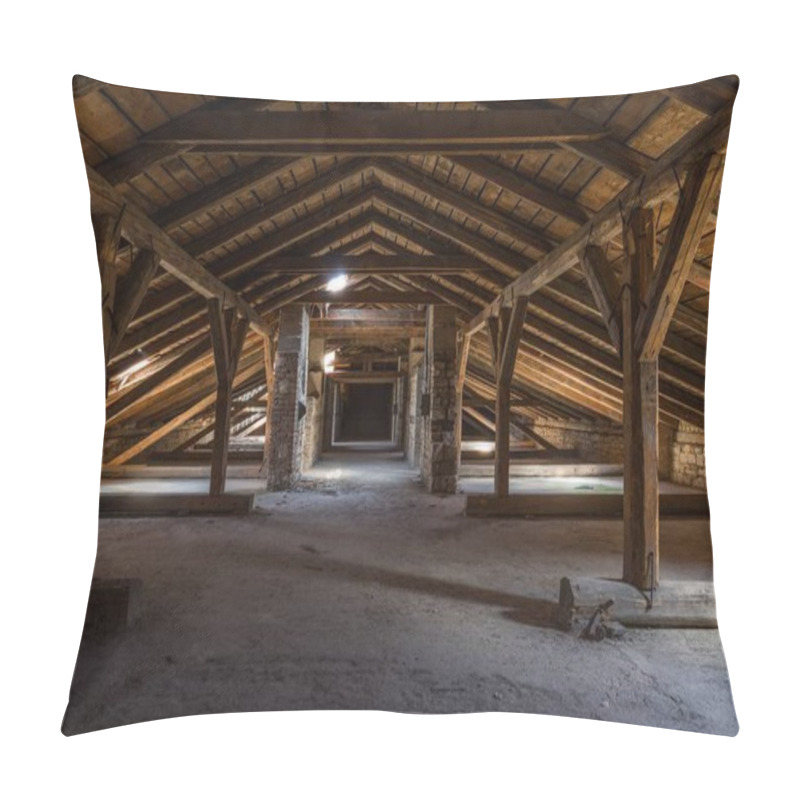 Personality  Creepy Attic Interior At Abandoned Building Pillow Covers