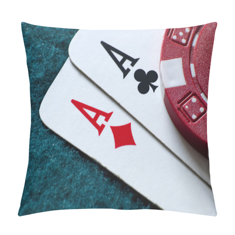 Personality  Top Pairs Of Aces Pillow Covers