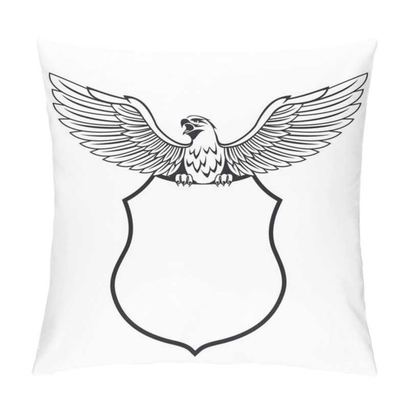 Personality  Heraldry Shield With Eagle Pillow Covers