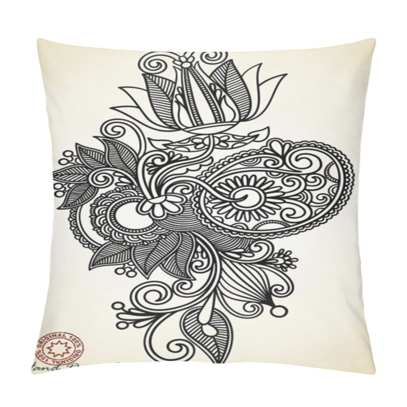 Personality  Ornate Flower Design Pillow Covers