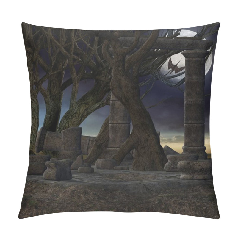 Personality  3d Illustration Of An Fantasy Background With A Mystical Atmosphere  Pillow Covers