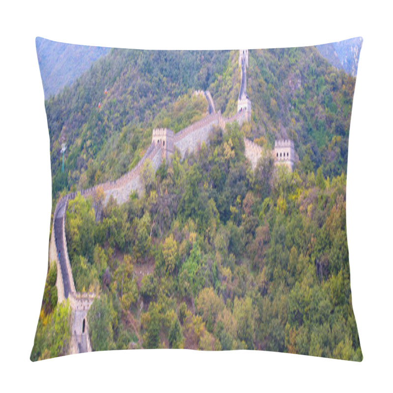 Personality  Famous Great Wall Of China, Section Mutianyu, Located Nearby Beijing City Pillow Covers