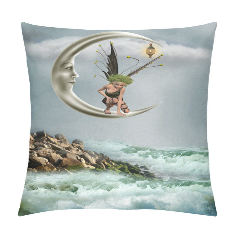 Personality  Fairy In The Moon Pillow Covers