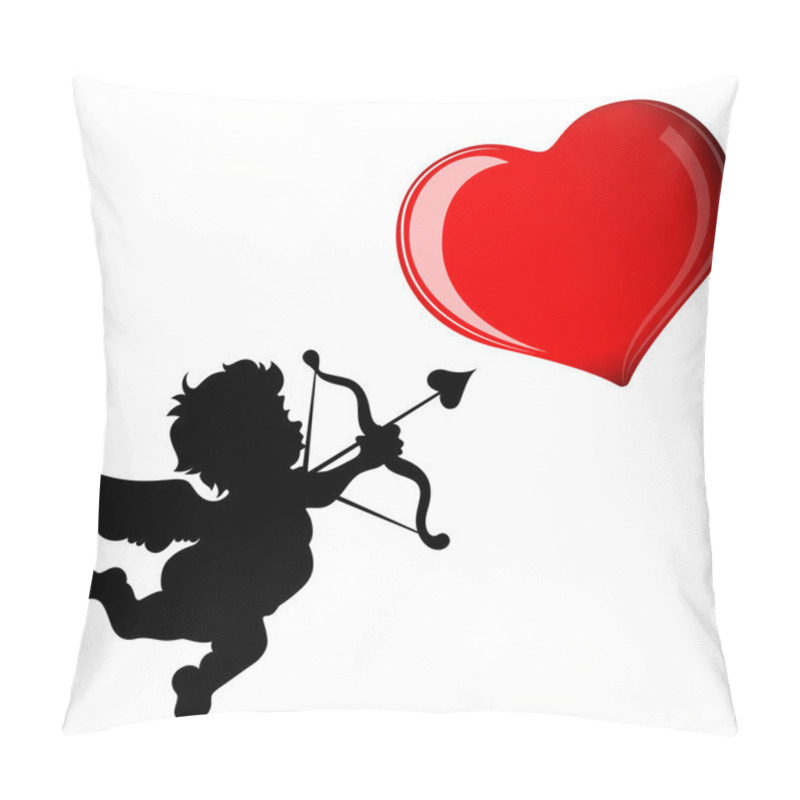 Personality  Cupid Target Heart Pillow Covers