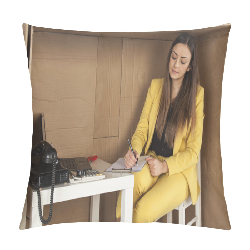 Personality  Young Intern Sign Documents Pillow Covers