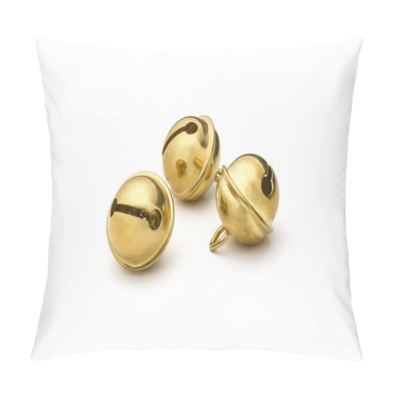 Personality  Three Golden Sleigh Bells Pillow Covers