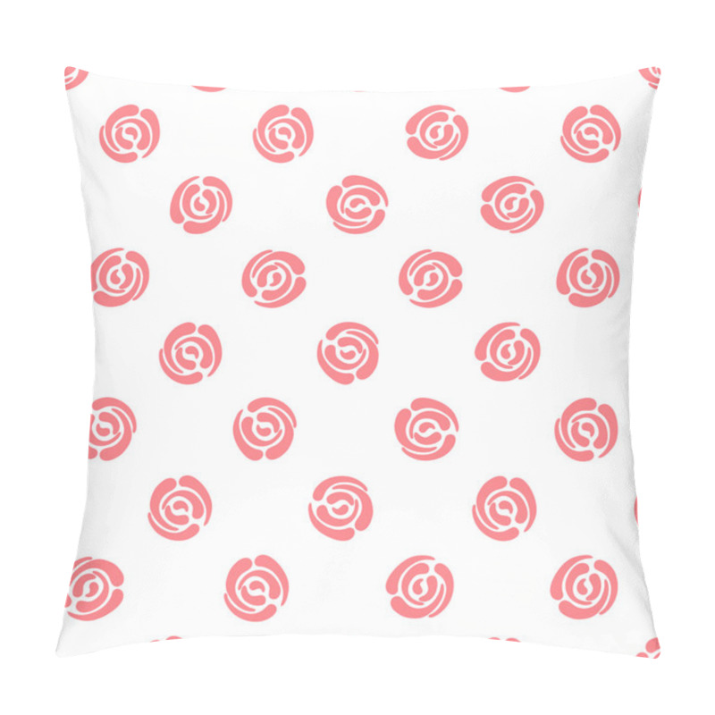 Personality  Seamless Pattern With Polka Dots (abstract Roses) Pillow Covers