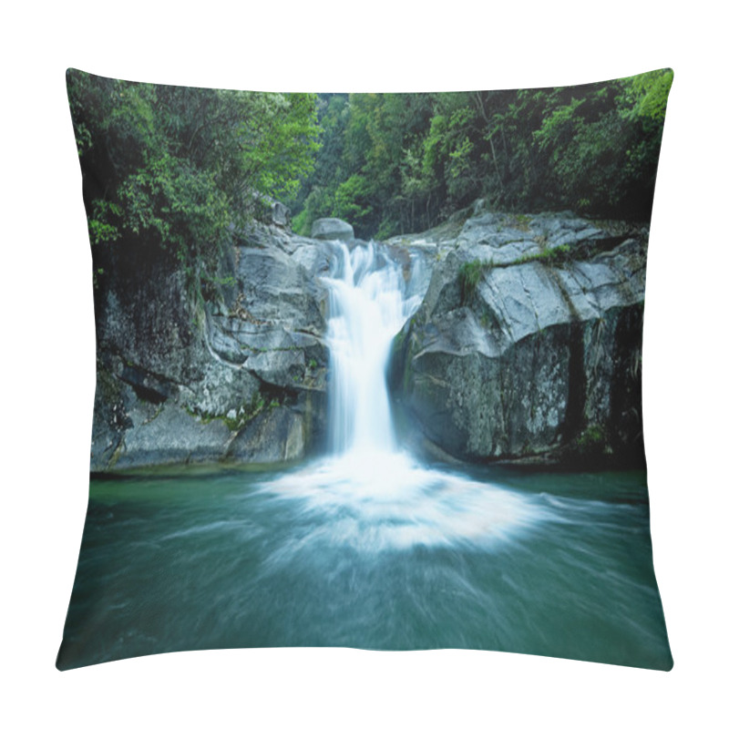 Personality  Large Rain Forest Waterfall Pillow Covers