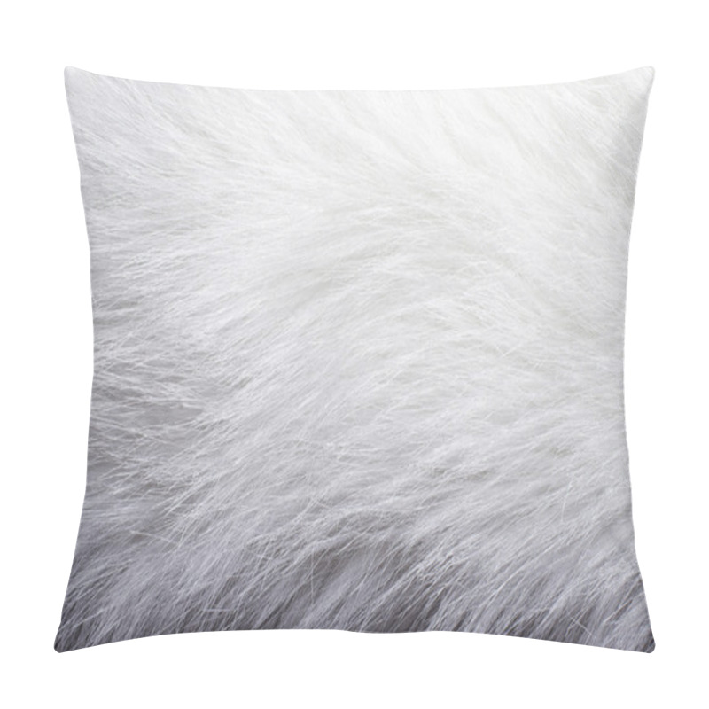 Personality  Closeup Of White Fur Pillow Covers