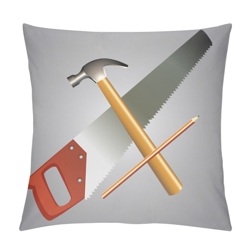 Personality  Vector Illustration Of Tools. Pillow Covers