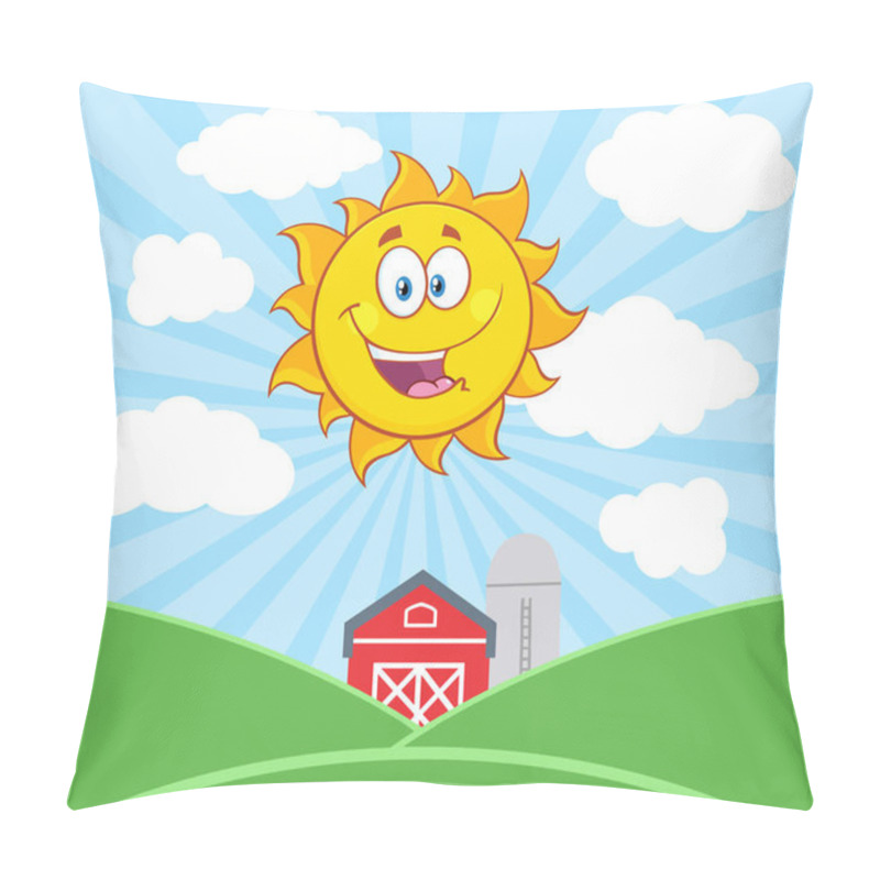 Personality  Sun Cartoon Character  Pillow Covers