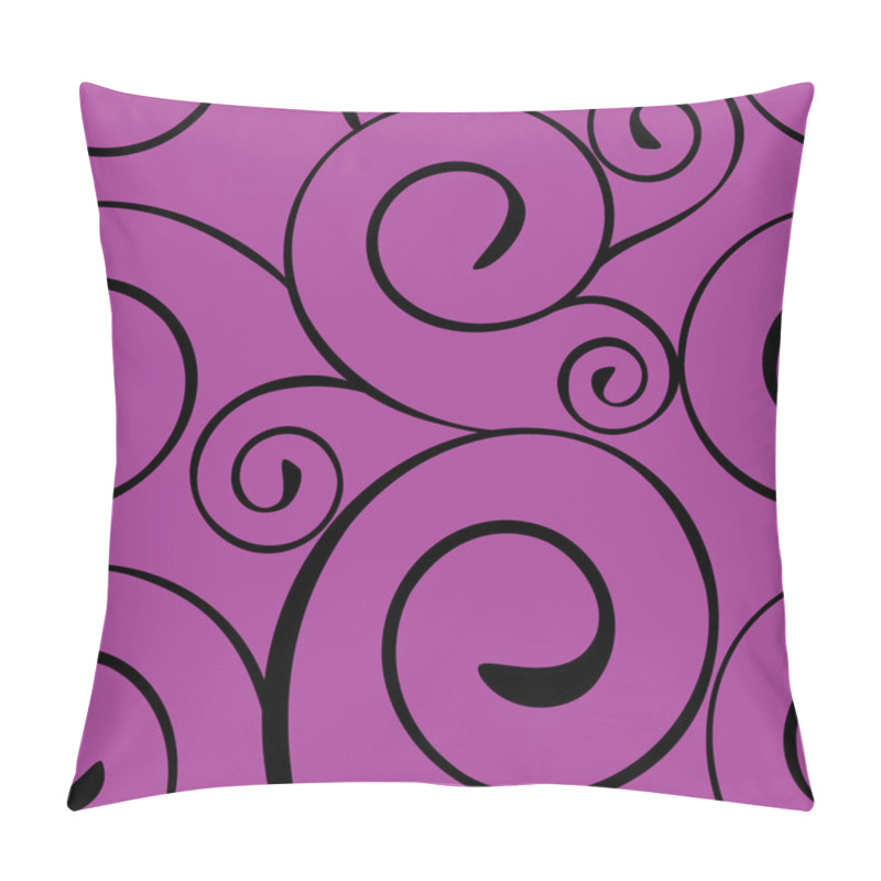 Personality  Seamless Pattern With Spiral Curls Pillow Covers