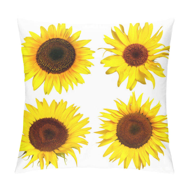 Personality  Four Yellow Sunflower Pillow Covers