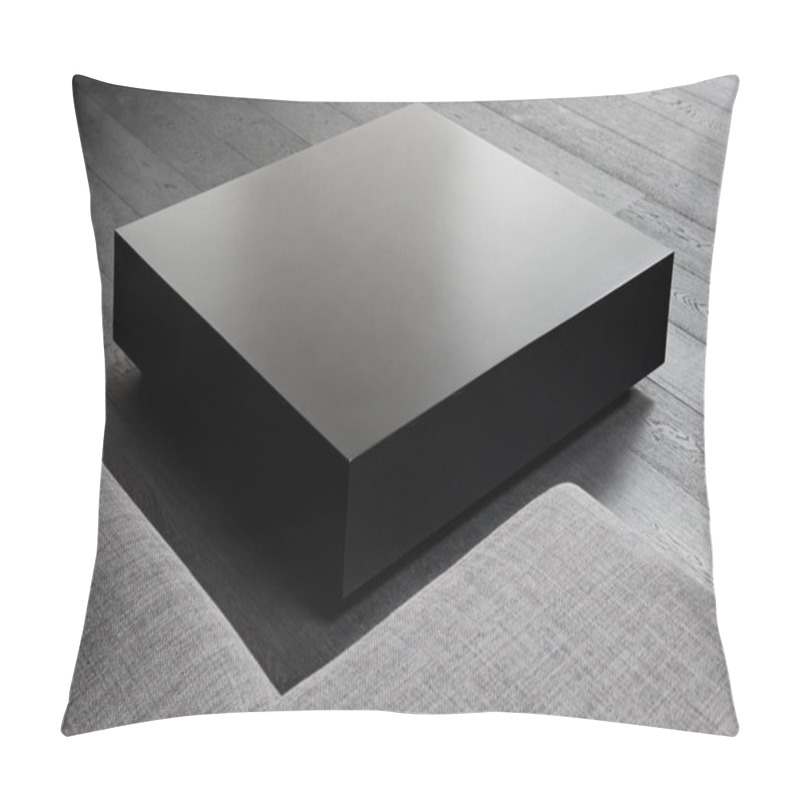 Personality  Black Square Coffee-table, Modern Interior Detail Pillow Covers