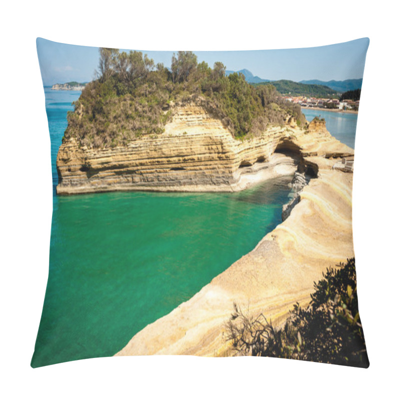 Personality  Sidari Beach On Corfu (Kerkyra) Island, Greece - Beautiful Cliff Pillow Covers