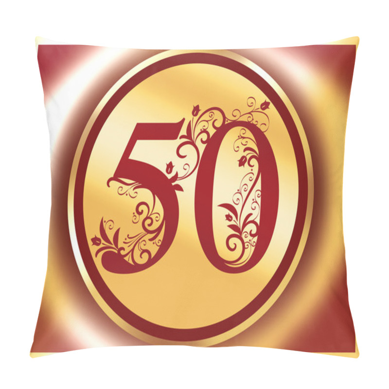 Personality  50 Anniversary, Jubilee, Happy Birthday Pillow Covers