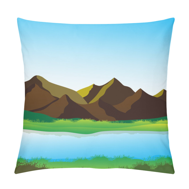 Personality  Mountain Landscape Pillow Covers