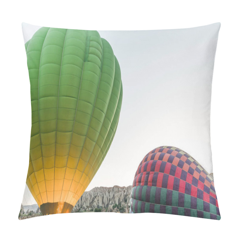 Personality  Hot Air Balloons In Goreme National Park, Cappadocia, Turkey Pillow Covers