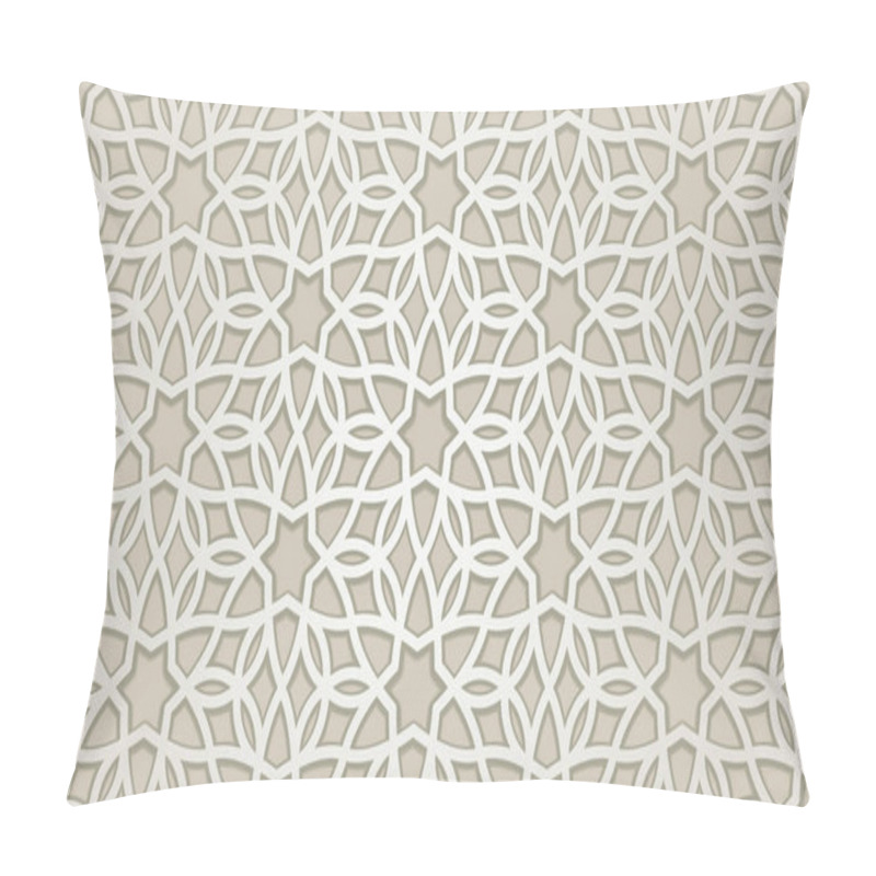 Personality  Arabic Seamless Pattern Design Element Related To Islamic Ornament Pillow Covers