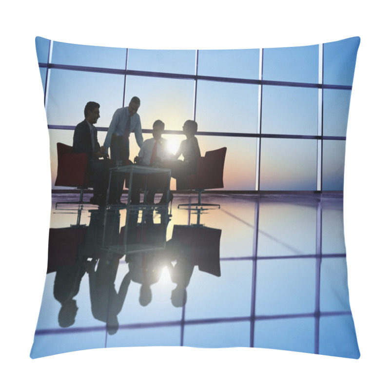 Personality  Business People Meeting Pillow Covers