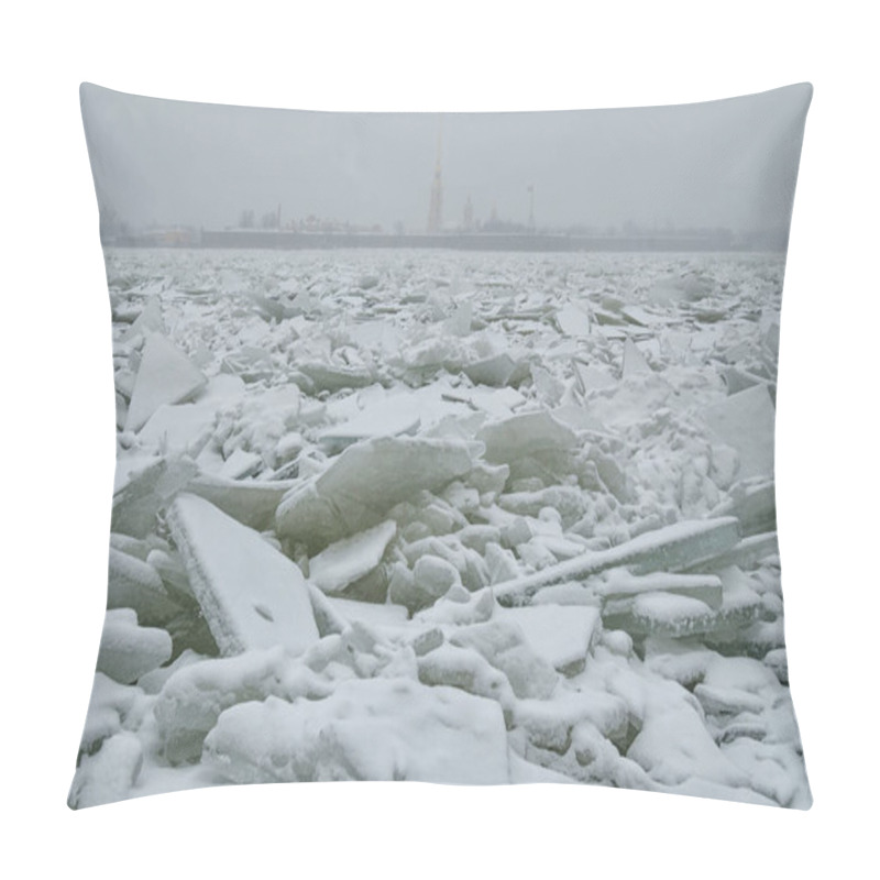 Personality  The Bay Is Covered With Ice. Pillow Covers