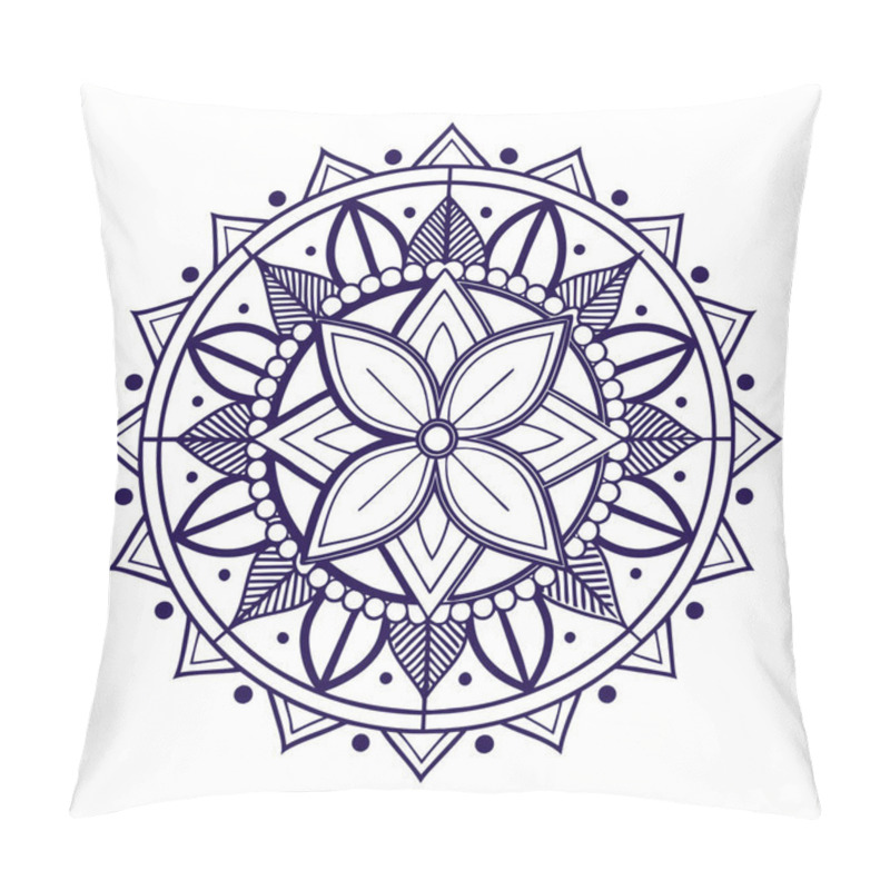 Personality   The Spiritual Significance Of Mandalas In Culture. Ornamental Round Lace Ornament Pillow Covers