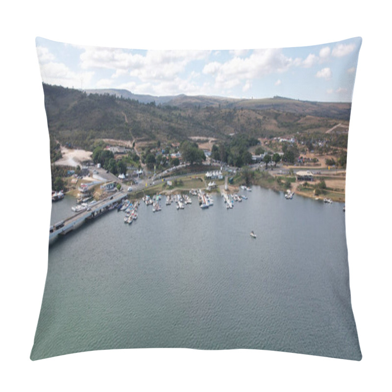 Personality  An Aerial View Of Port Royal In Jamaica With The Caribbean Sea Pillow Covers