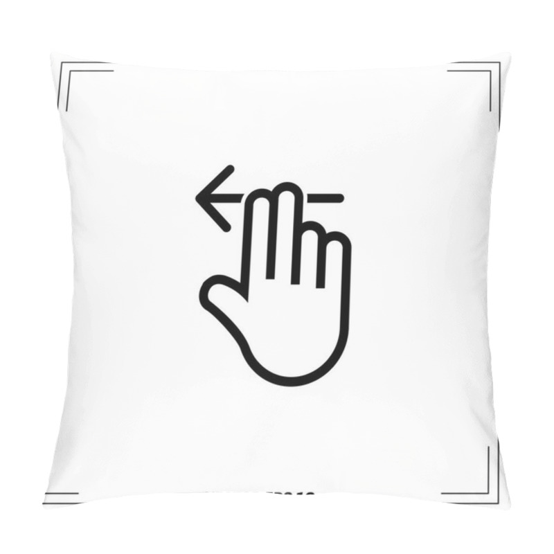 Personality  Hand With Arrow Icon Pillow Covers