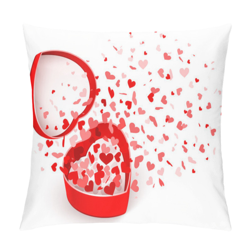 Personality  Gift Box With Hearts Pillow Covers