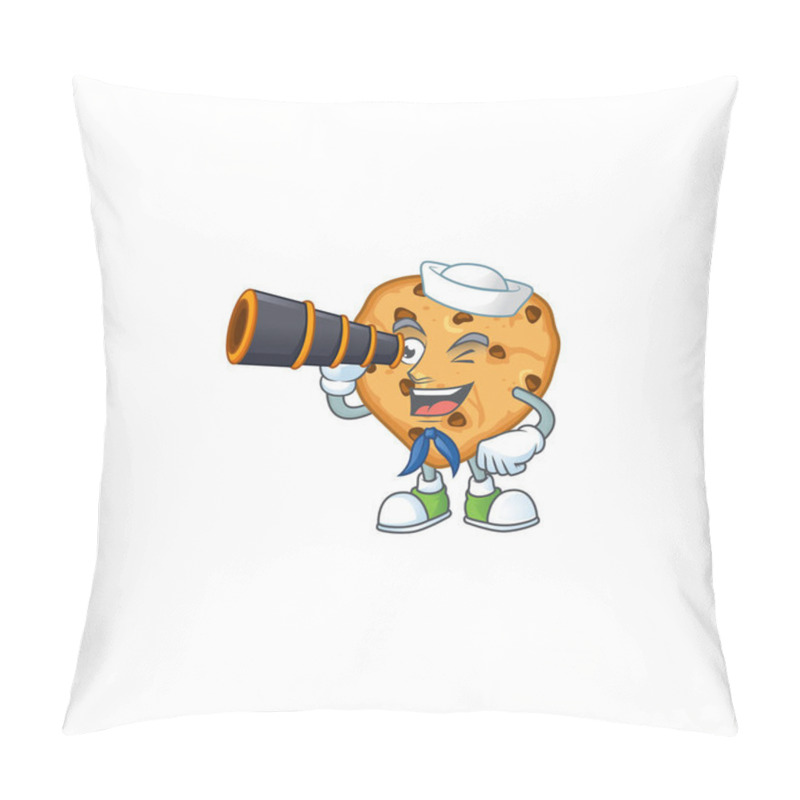 Personality  Chocolate Chips Love In Sailor Cartoon Character Design With Binocular Pillow Covers