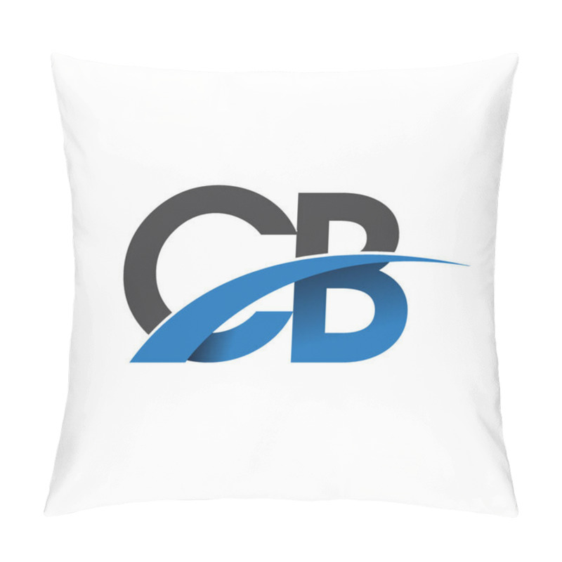 Personality  cb letters  logo, initial logo identity for your business and company       pillow covers