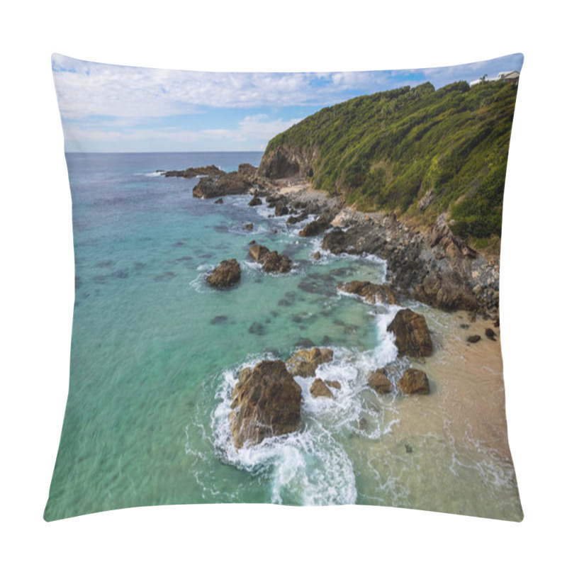 Personality  One Mile Beach In Forster On The Barrington Coast, NSW, Australia. Pillow Covers