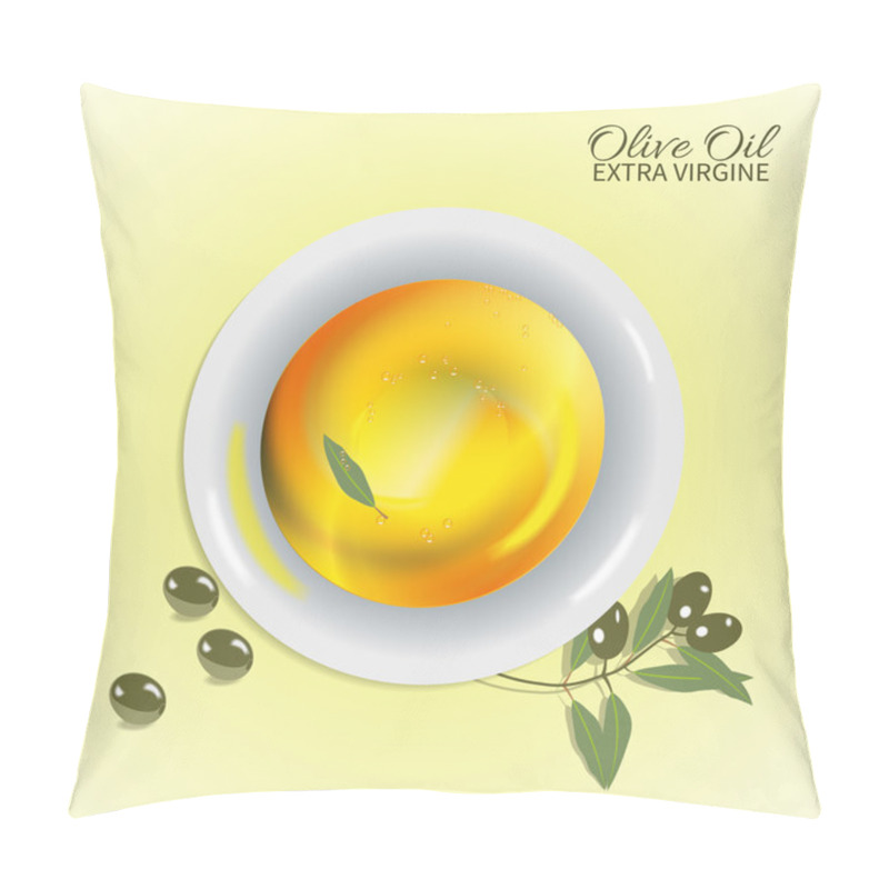 Personality  Cup Of Olive Oil Pillow Covers