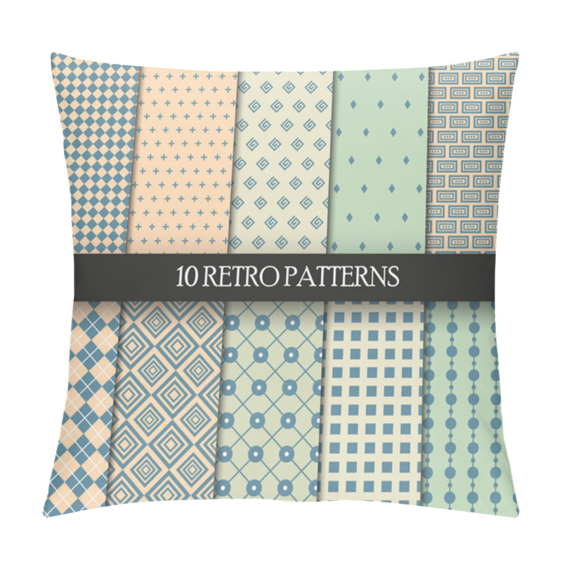 Personality  Set Of 10 Retro Patterns Pillow Covers