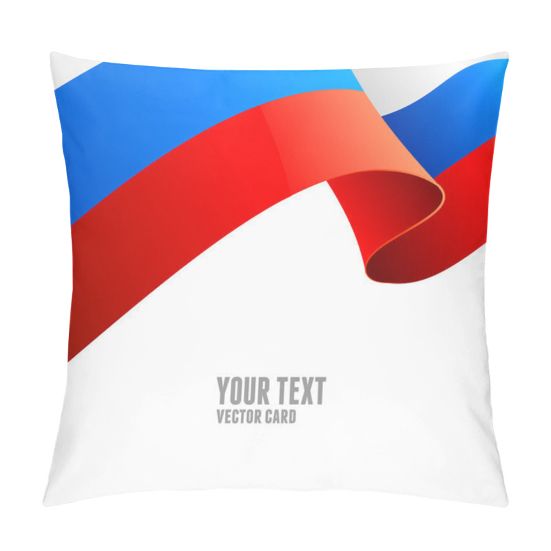 Personality  Russian Flag Border Vector Illustration On White Pillow Covers