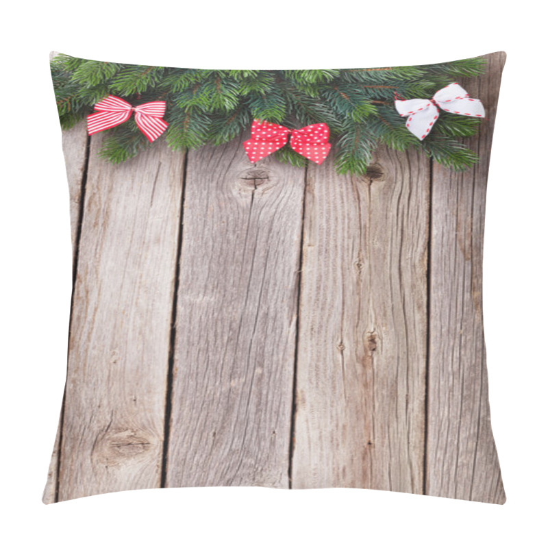 Personality  Christmas Fir Tree And Bows Pillow Covers