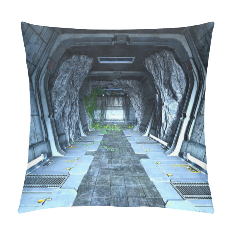 Personality  3D CG Rendering Of A Space Station Pillow Covers