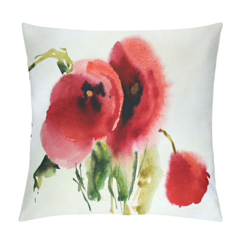 Personality  Poppies Pillow Covers