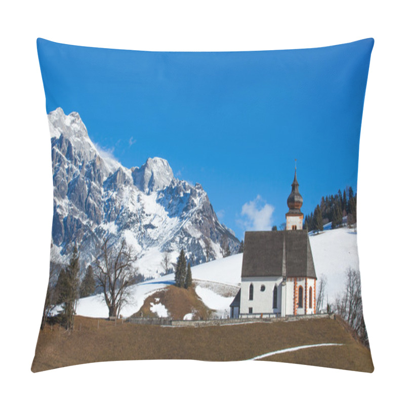 Personality  Church In Tirol. Pillow Covers