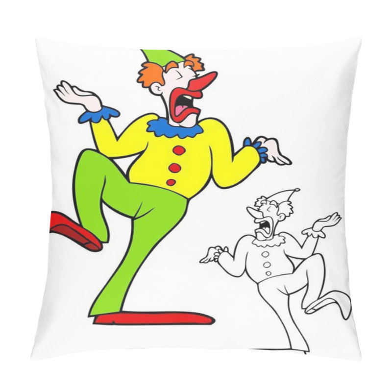 Personality  Supercilious Clown Dancing Badly Pillow Covers